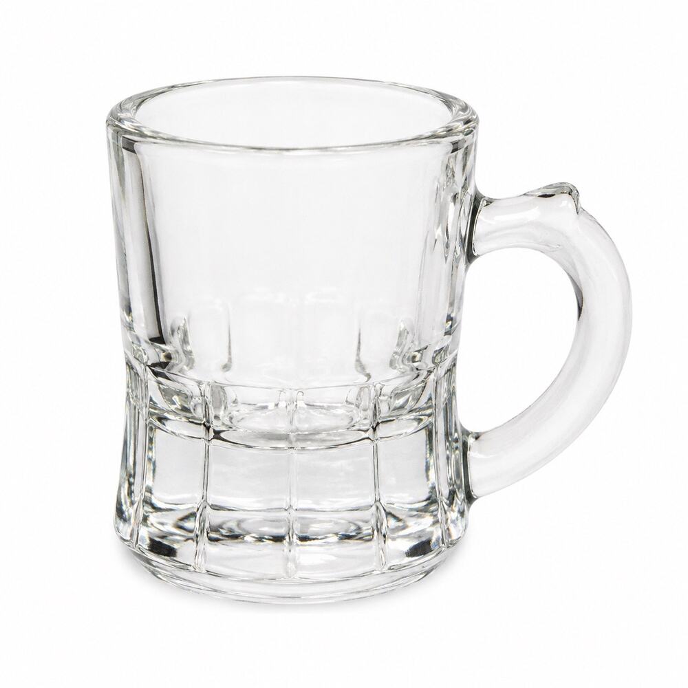 Vintage Libbey Mini Glass Beer Stein Shot Glass 2 Inch Clear Barware Mug USA